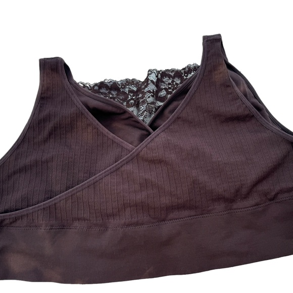 Sankom ladies brown lace lined plus size posture support bra size 3XL - Picture 3 of 5